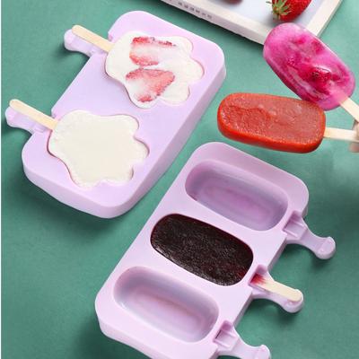 Creative Food Grade Silicone Cartoon DIY Home Ice Cream Popsicle Mold,Portable,Low Temperature and High Temperature Resistance