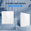 Zigbee Smart Glass Switch, Brazil Standard, Alexa-Compatible Wireless Touch Control, Zero Fire Version