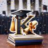 Alphabet Design Graduation Decorations 2D Flat Desktop Ornament Graduation Gifts  Celebration