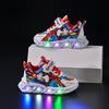 Luminous Leather Children's Running Shoes with Cartoon Design for Boys - Spring & Autumn Style 025