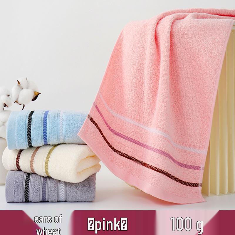 Thick Absorbent Pure Cotton Face Towel with Embroidered Logo for Adults