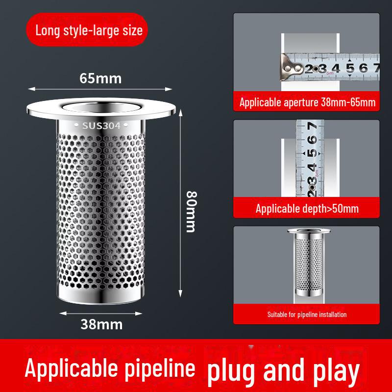 304 Stainless Steel Deodorizing Floor Drain Cover and Filter