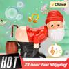 Festive Christmas Fun Santa Claus Bubble Machine with Music & Light Farting Soap Bubble Toy Novelty Xmas Kids Unique Gift