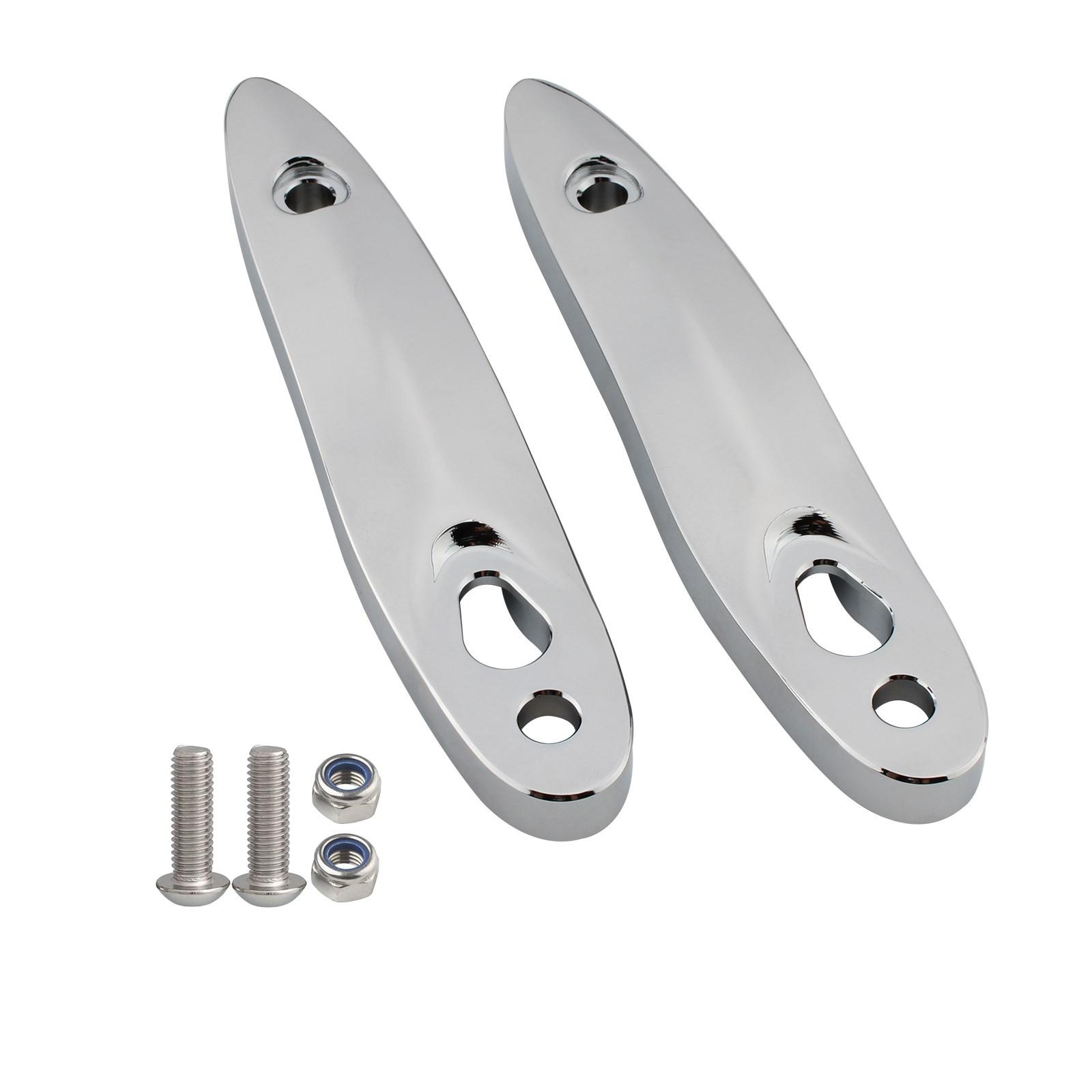 

Turn Signal Extension Bracket License Plate Relocation Kit Fit for Softail 00-23 Silver
