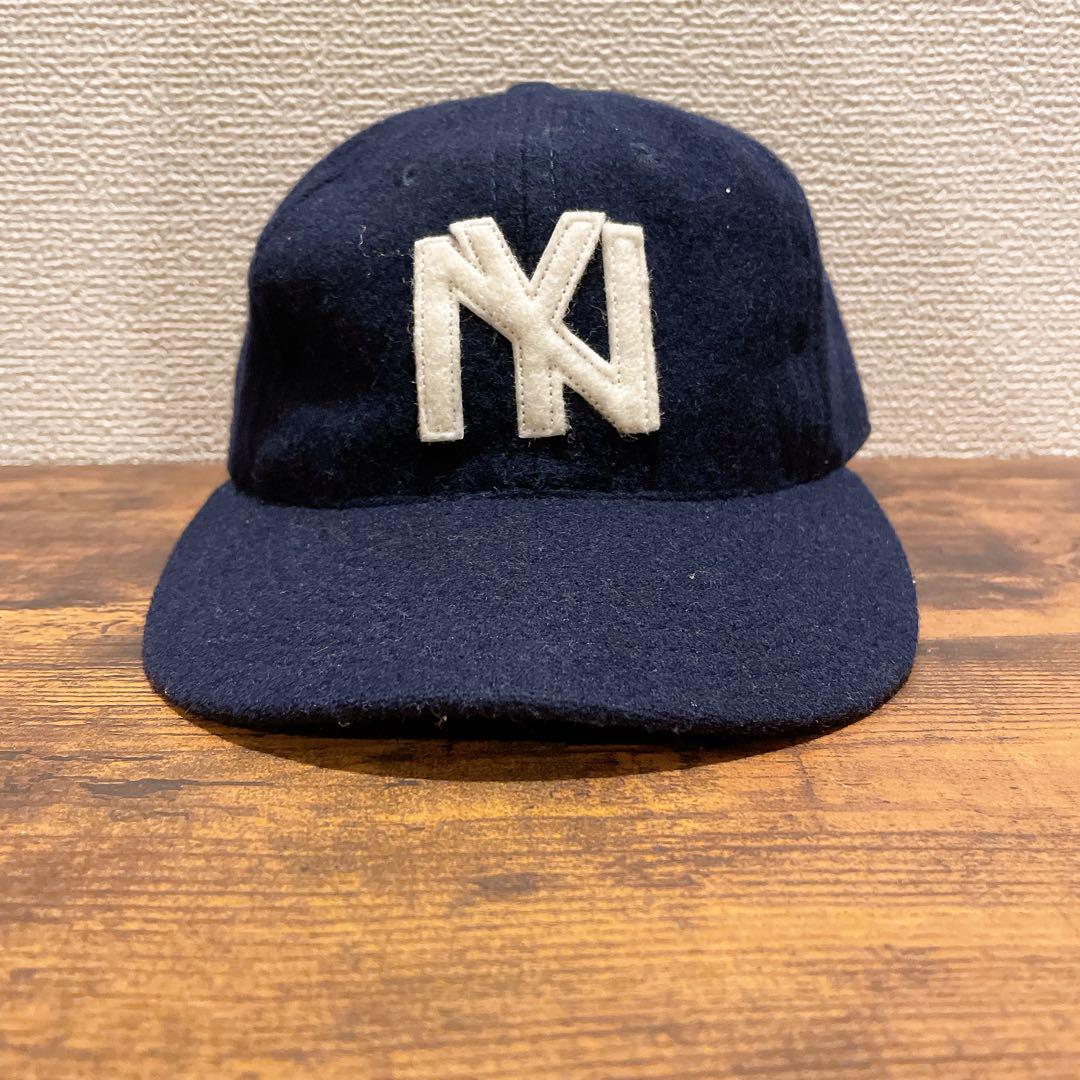 

[USED] Ebbets Field Flannels Wool Felt Baseball Cap, Size 8