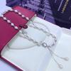 Versatile Freshwater Pearl Tassel Necklace with OT Buckle - Elegant Collarbone Chain