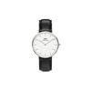 Daniel Wellington European and American watches Watch quartz movement leather strap 36mm white dial women's watch 30m waterproof girls DW00100053