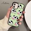 Animal Cute Cartoon Cow Phone Case for iPhone 11 12 13 14 Pro Max Mini X XR XS SE 2020 6S 7 8 Plus Samsung Galaxy S21 S22 Cover