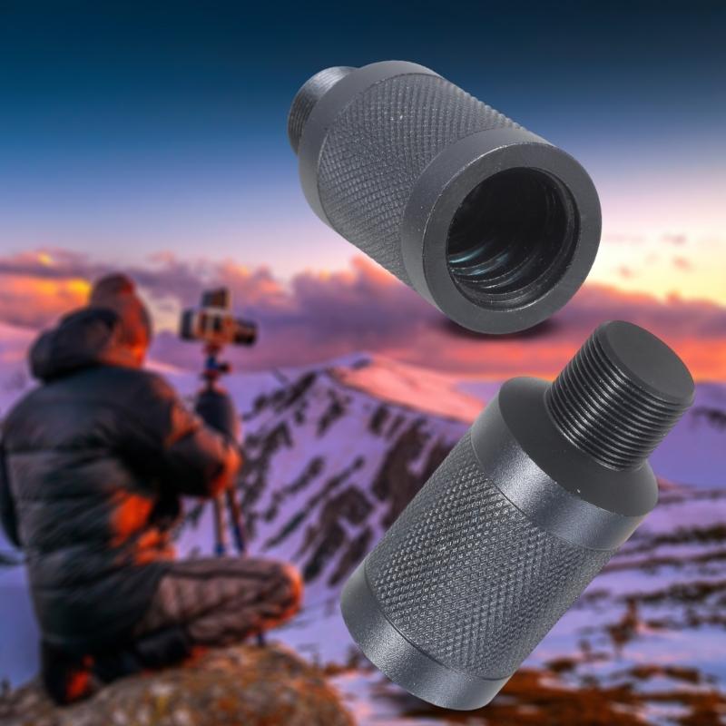 Professional Microphone Stand Adapter Aluminum Alloy Construction 3/4in-5 Female to 5/8-27 Male Thread Converter Screw