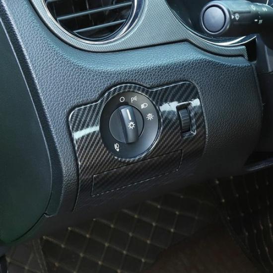 Headlight Switch Panel Trim Accessories for Ford Mustang 2009-2013 Carbon Fiber