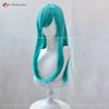 Anime Bulma Buruma Cosplay Wig Long Green Wavy Women Wigs Heat Resistant Synthetic Hair Halloween Costume Party Wigs + Wig Cap