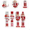 4x Nussknacker Figuren Weihnachtsdekoration Figur Ornamente für