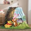 Winnie the Pooh Tigger Piglet & Eeyore Hide-and-Seek Print Blanket Soft Multifunctional Decortive Universal Throw Blankets Gift