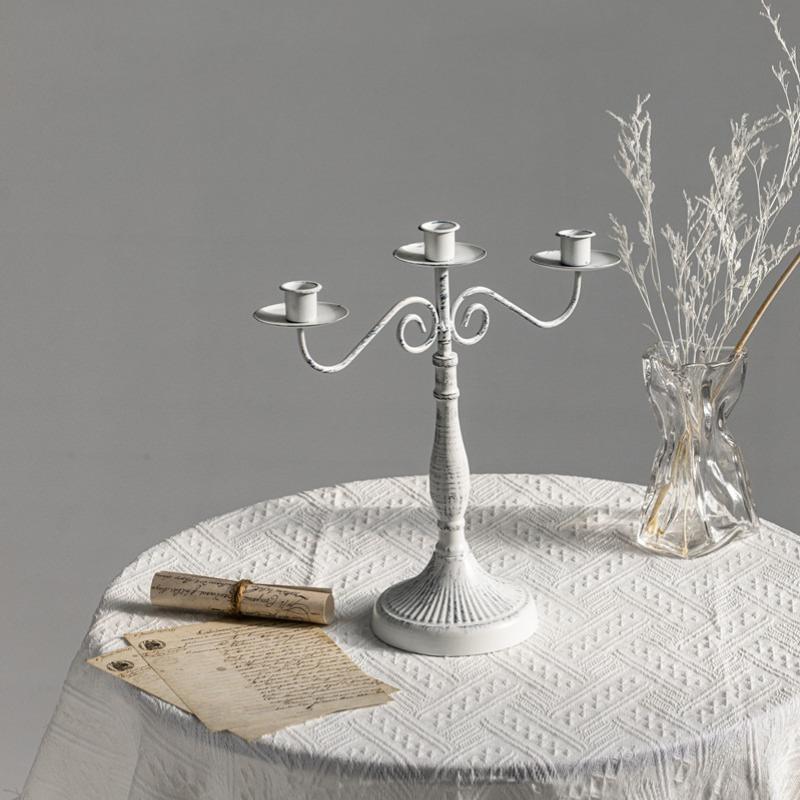 1/3/5 European Retro Candlestick Decoration Household Romantic Candlelight Dinner Wedding Shooting Props