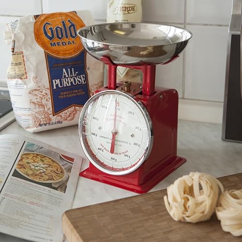 Dulton American Kitchen Scale, 1kg, Ivory, 100-061, Height 225 X Width 132mm