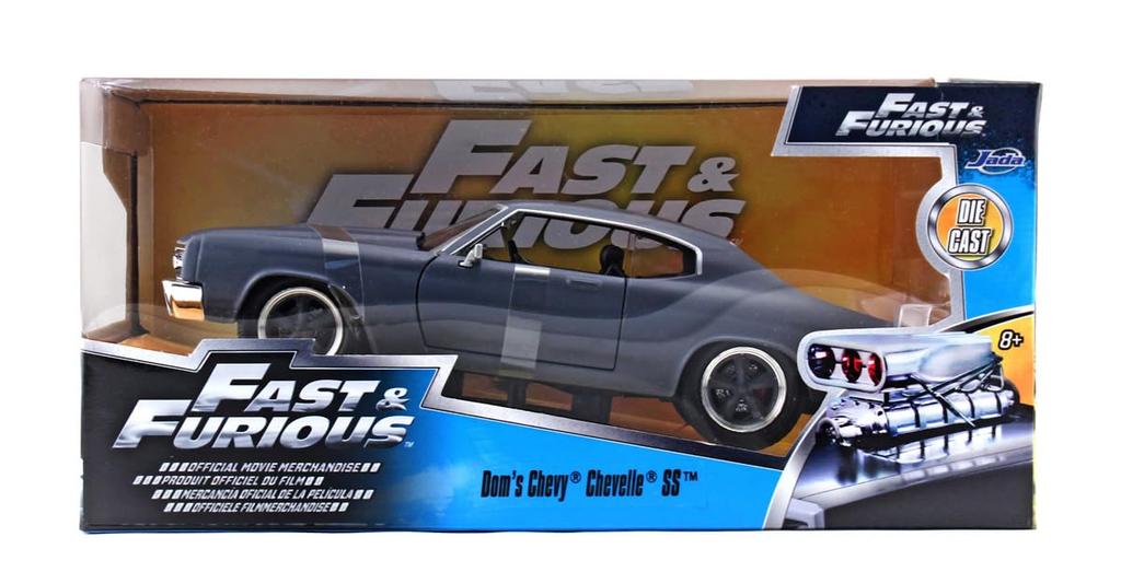 Jada Toys Fast Furious Series Dominic Chevy Chevelle SS Matte Grey Hotový produkt & 1/24 F&F