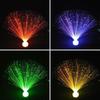 Creative Multicolor LED Fiber Optic Light Starry Sky Color-Changing Candle Lamp Holiday Decoration Home Decor