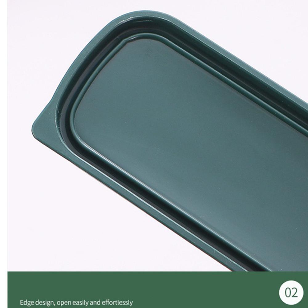 Tableware Box Portable Flip Cover Type Cutlery Case Environmentally Friendly Spoon Storage Box Drop-resistant Household Supplies