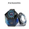 Men's and Women's Watch, Analog-Digital Dual Display Waterproof Watch, Multi-Function Military Sports Luminous Chronograph, Black