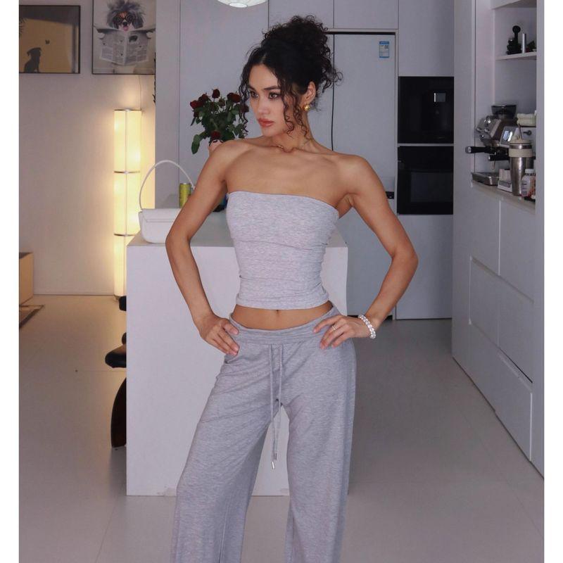 Guangzhou Painted Clothing Co., Ltd. Fashion Style Sexy Tube Top with Chest Pad Vest Female Silm Yoga Pilates