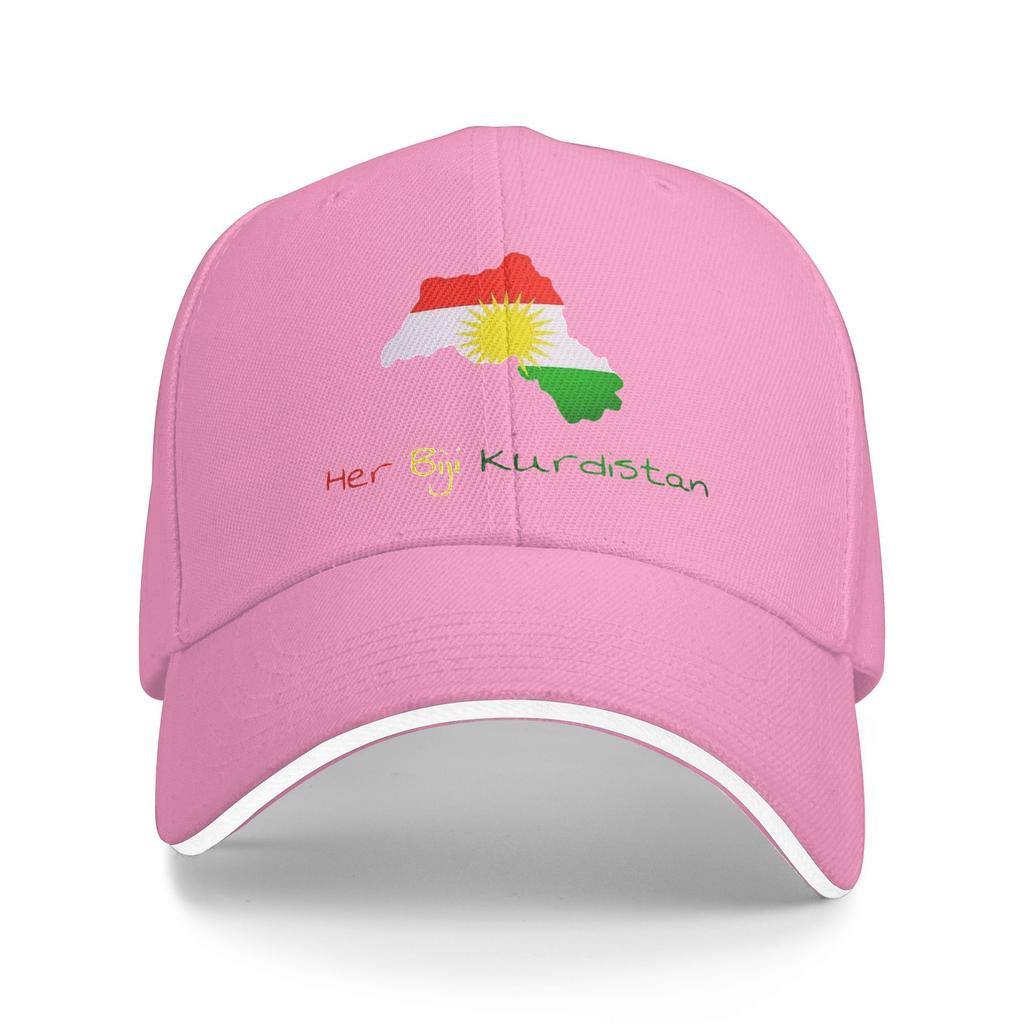 Unisex Kurdistan Map Outdoor Hat Summer  Sun Baseball Caps Casual Baseball Cap 2026 Sports Hats