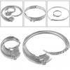 Drive Shaft Clamp Kit Crimp Joint Boot Parts Set Stainless Steel Small & Large