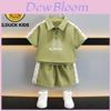 Adorable Little Yellow Duck Summer Outfit For Boys Cool Stylish Two Piece Set For Ages 3 To 8