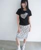 Mimdeowodeulobeu Jacquard Dot Midi Skirt