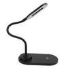 LED Desk Lamp with Wireless Charger Swivel Flexible Gooseneck Touch Control 3 Brightness Adjustable Table Lamp for