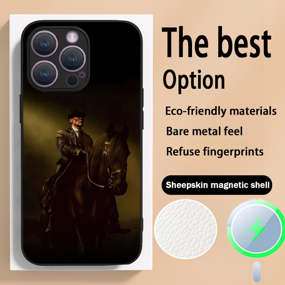 

Peaky Blinders Immortal Man poster Phone Case For iPhone 16 15 14 13 12 11 Plus Pro Max High-end Luxury Magsafe Sheepskin iPhone 14