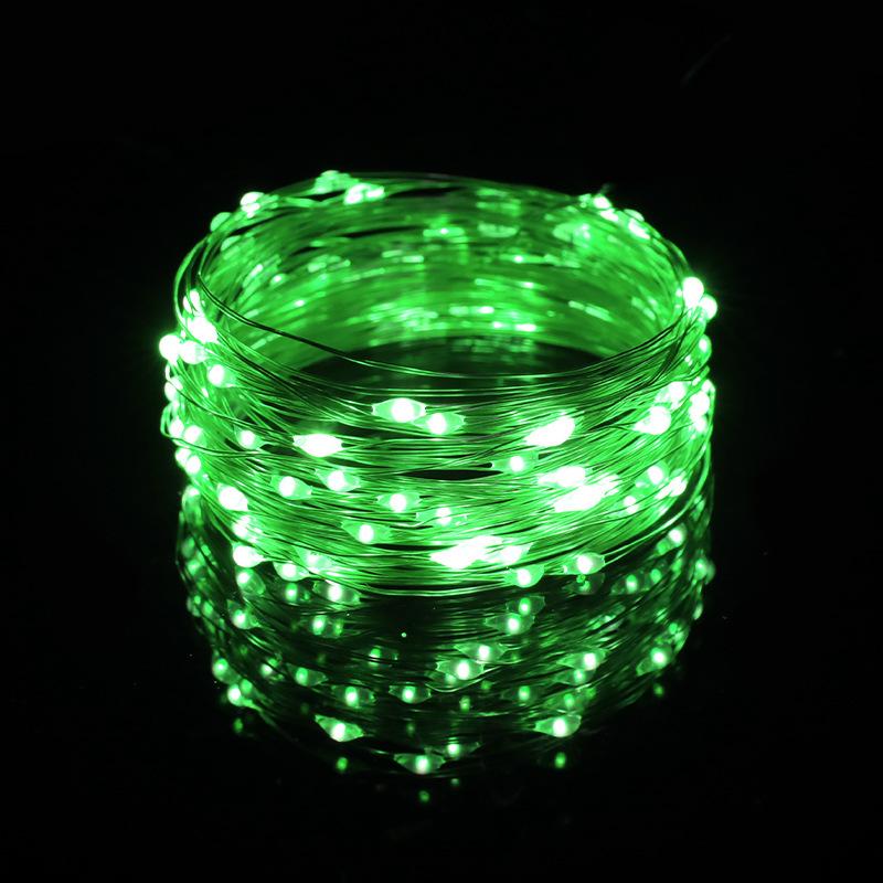 LED Copper Wire Light String with Wave Ball, Battery-Powered, Multifunctional Indoor Decoration Light for Gifts and Lanterns.