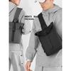 Schoolbag1011 New Leather Film Breast Bag Men's Waterproof Business Shoulder Breast Bag Hong Kong Style Fashion Casual Flat Bag Crossbody