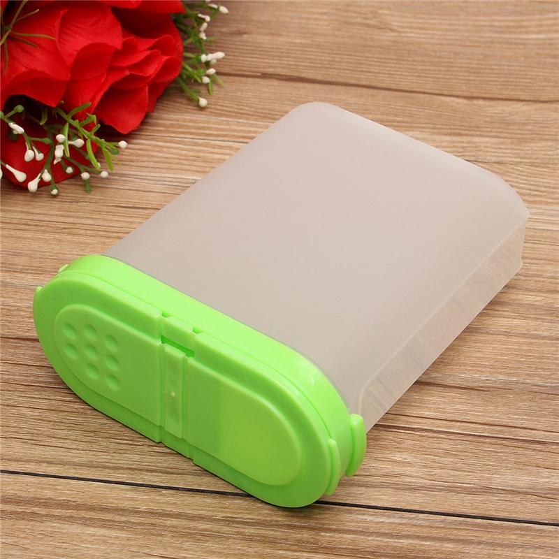 3 Color 250ml Plastic Food Seasoning Container Kitchen Spice Boxes Jar Double Lid Cereal Condiment Bean Storage Bottle Container