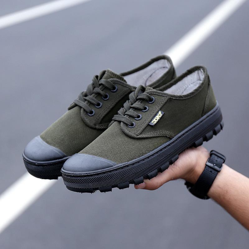 Baustellen Atmungsaktive Low-Top Canvas Arbeitsschuhe