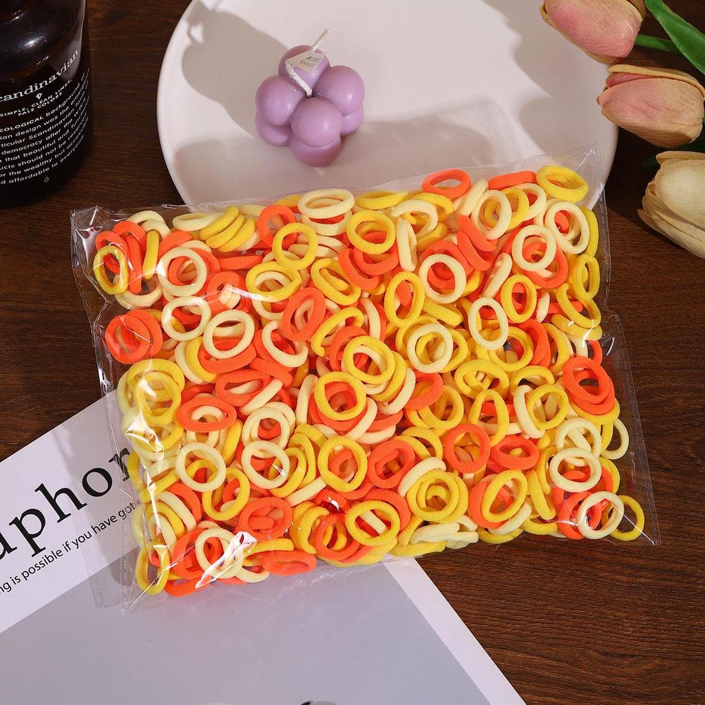 500-Pack Hair-Friendly Elastic Bands for Girls & Babies