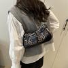 Stylish PU Shoulder Bags Leopard Print Retro Messenger Bag Large Capacity Underarm Bag Women Daily Use