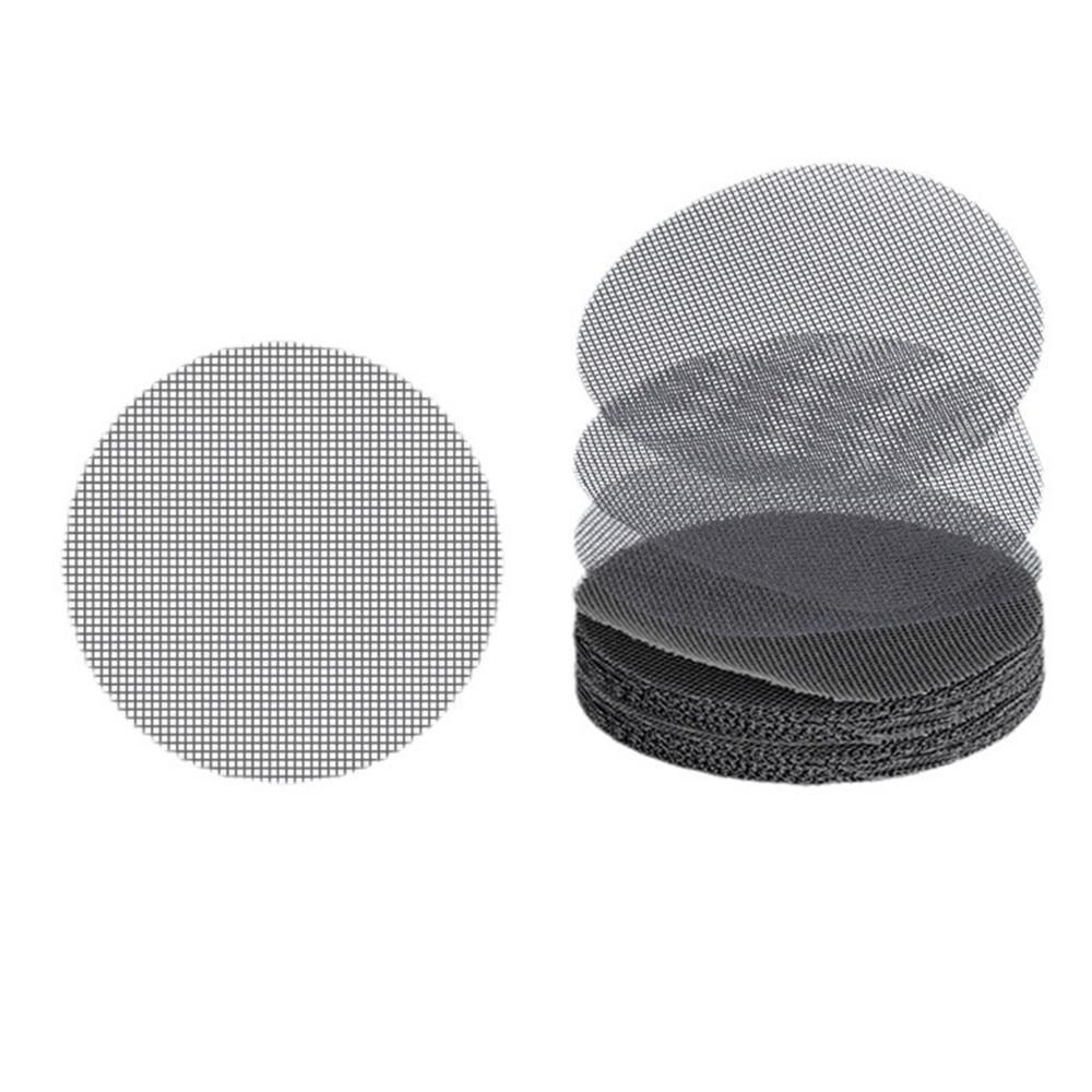 50PCS Flowerpot Gasket Ceramic Black Leakproof Soil Super Large Diameter Breathable Insect-Proof Plastic Circular Mesh Pad