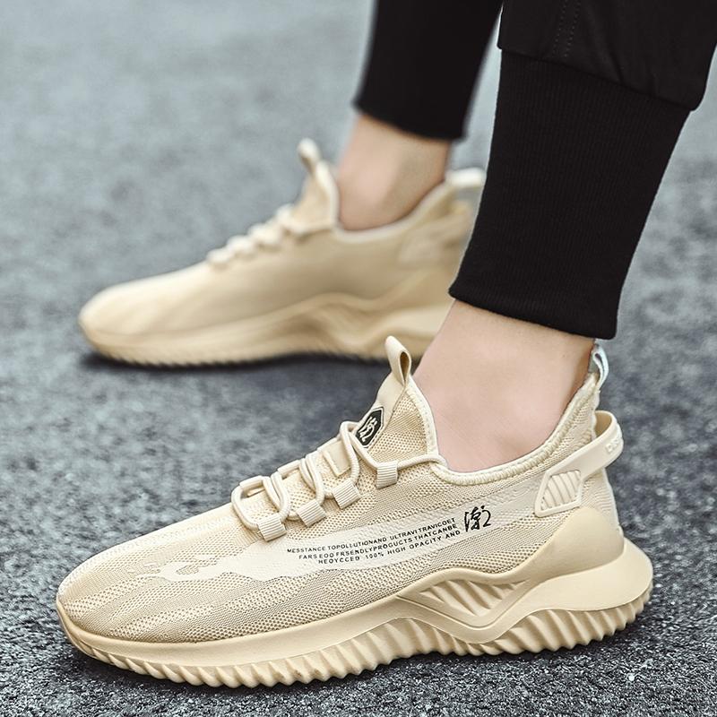 New Fashion Sports Men 'S Shoes Casual Breathable Mesh Men 'S Shoes Walking Non -Slip Loafer Men 'S Shock -Absorbing Soft -Soled Shoes
