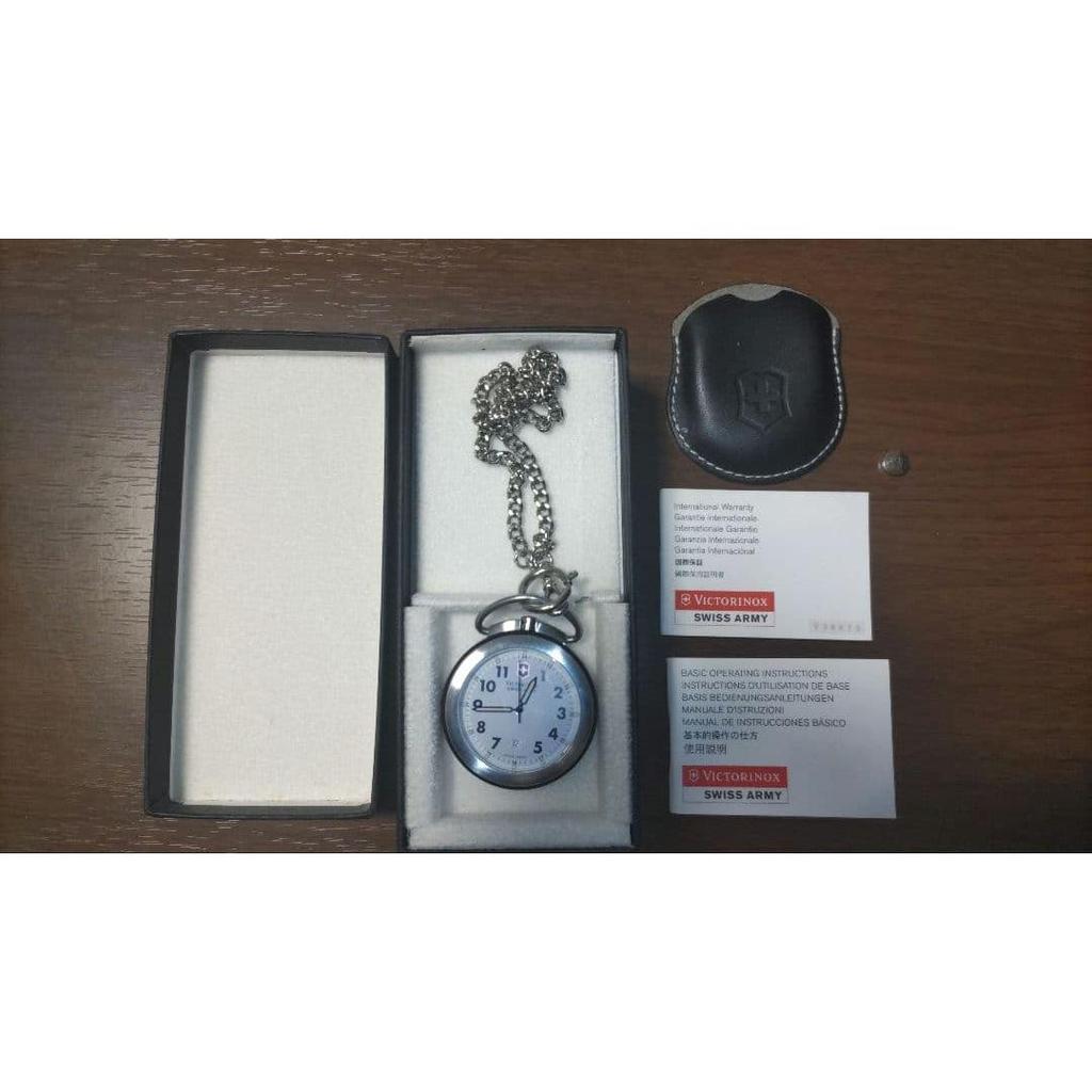 Used VICTORINOX Pocket Watch Swiss Army Box with Case