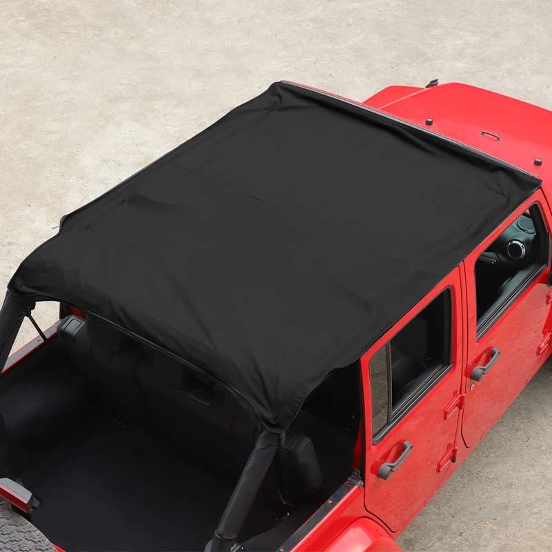 Cargo Mesh Roof Net Isolation Cover for Jeep Wrangler JK 2007-2017 4-Door version Car Exterior Accessories