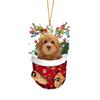 Christmas Tree Hanging Double-sided Non-fading Pendant Funny Stockings Design Printing Charm Ornaments