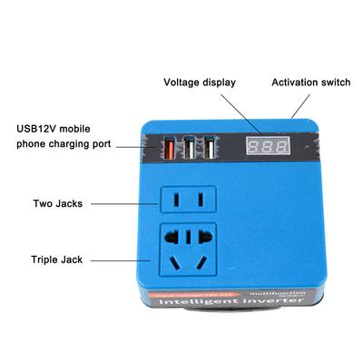 120W Lithium Battery Inverter Multifunction Lithium Tools Battery Inverter 21V To 220V AC Dual-engine Intelligent  Function