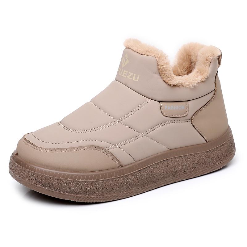 TUINANLE Chunky Platform Sneakers for Women Warm Fur Thick Sole Lace Up Casual Shoes