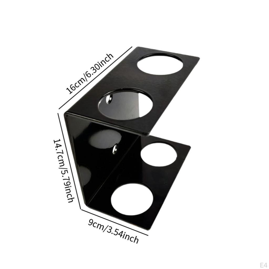 Barbell Bar Holder Storage Rack Gym Accessory 2" Hole Space Saving Vertical Weight