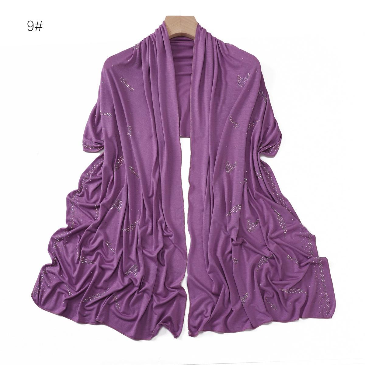 

Bling Bling Rhinestone Scarf For Women Sparkling Sport Scarf Non-Shed Crystal Wrap Sun Protective Musilim Hijab Yoga Party Gift