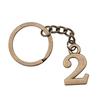 Number Tag Keychains Bag Charm Lot Jewelry For Men Ring Size 28Mm