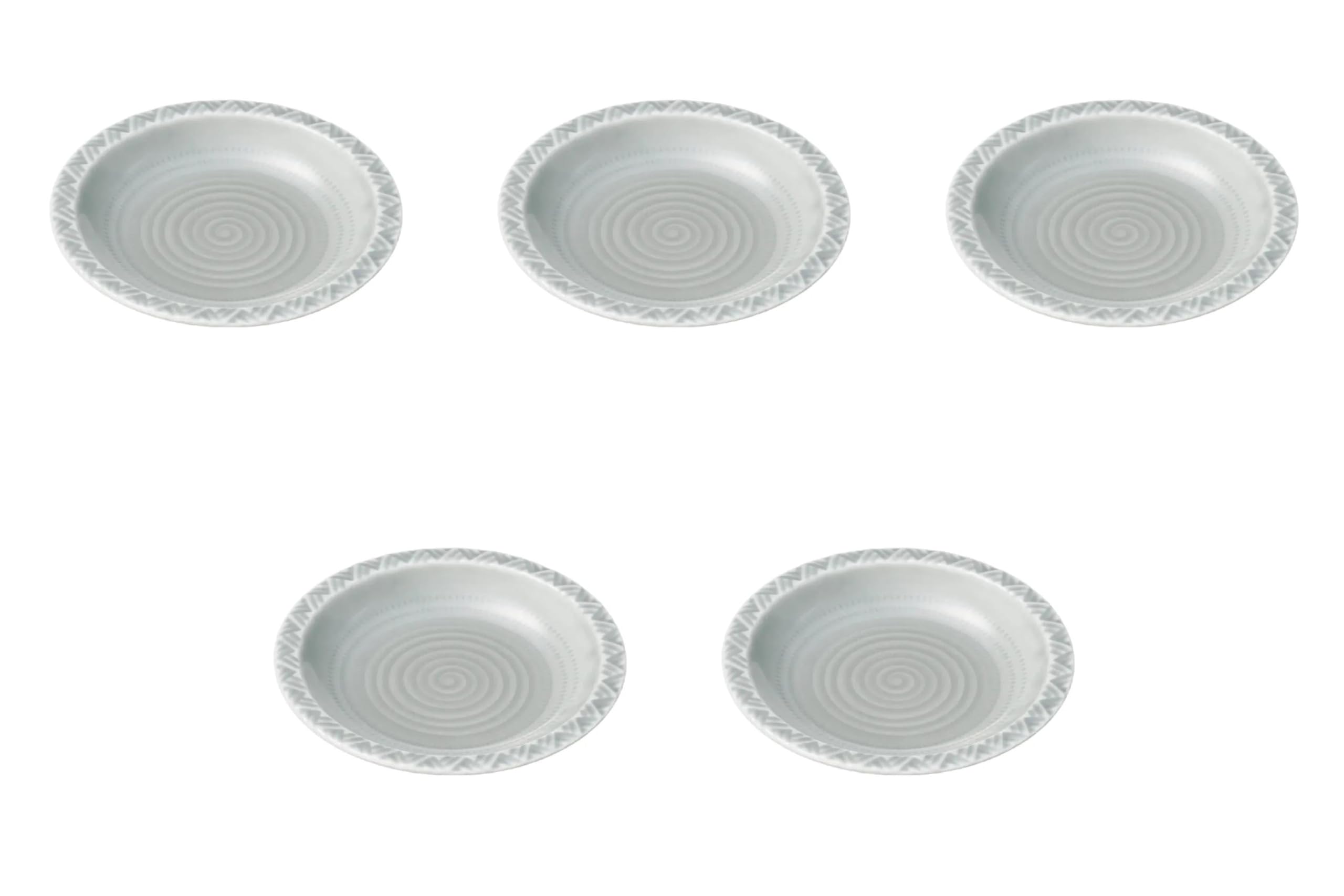 

Set of 5 Gray 15cm Plates x Hasami Ware Side Plates by Setomonohonpo [15 2.3cm] серый