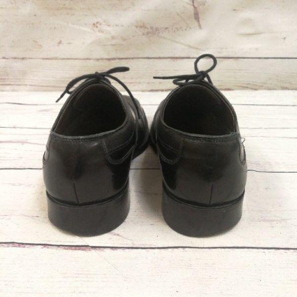 REGAL Leather Business Shoes 24.0EE Black Straight Tip Cap Toe(USED)