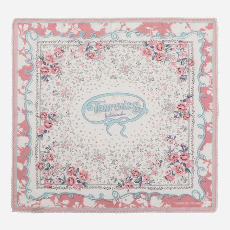 Thursday Island Flower Frame Bandana_T256MHC149W