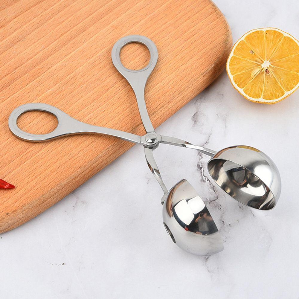 DIY Meatball Mold Silver With Hole Meatball Spoon Meatball Maker Kitchen Utensil Kitchen Tools